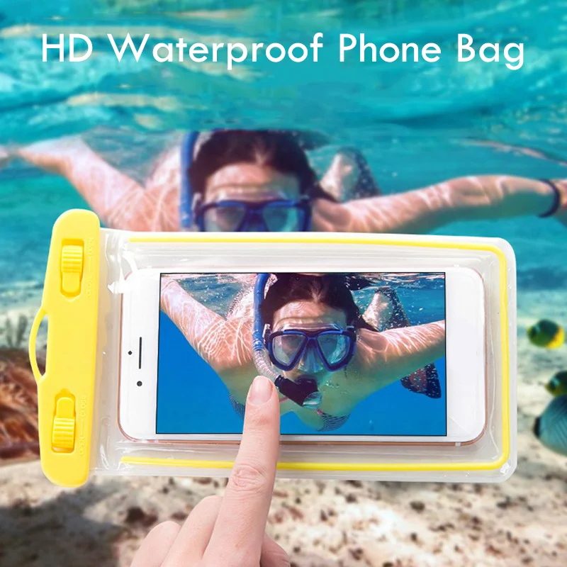 

Universal Waterproof Phone Cases Swimming Bag For iPhone 11 Cases For iPhone 8 7 Plus X XS Xiaomi mi 10 ultra Samsung Cover Case