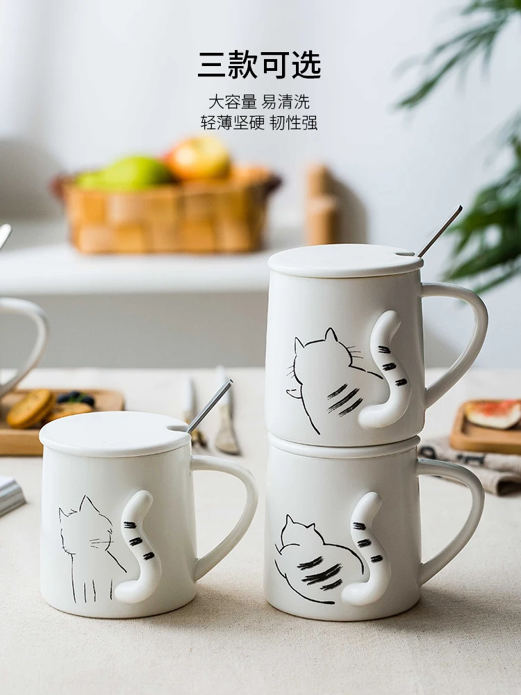 Персонализированные Кружки Кофейные чашки латте стеклянные милые белые