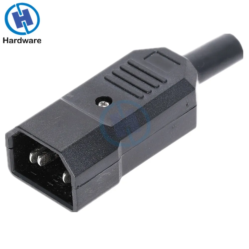 IEC разъем прямой кабель с разъемом для подключения к C13 C14 10A 250V черный женский и