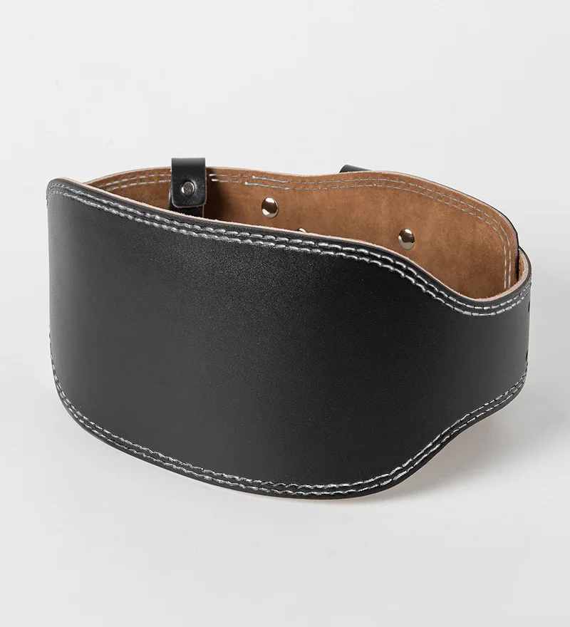 

Squat belt Professional leather fitness belt Weightlifting stiff-pull fitness belt Men's stiff-pull protective gear