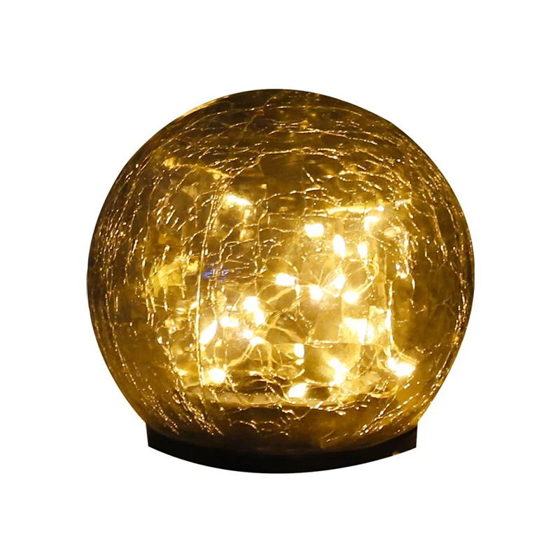 Солнечная наземная вставка светильник s трещины на открытом воздухе Стекло