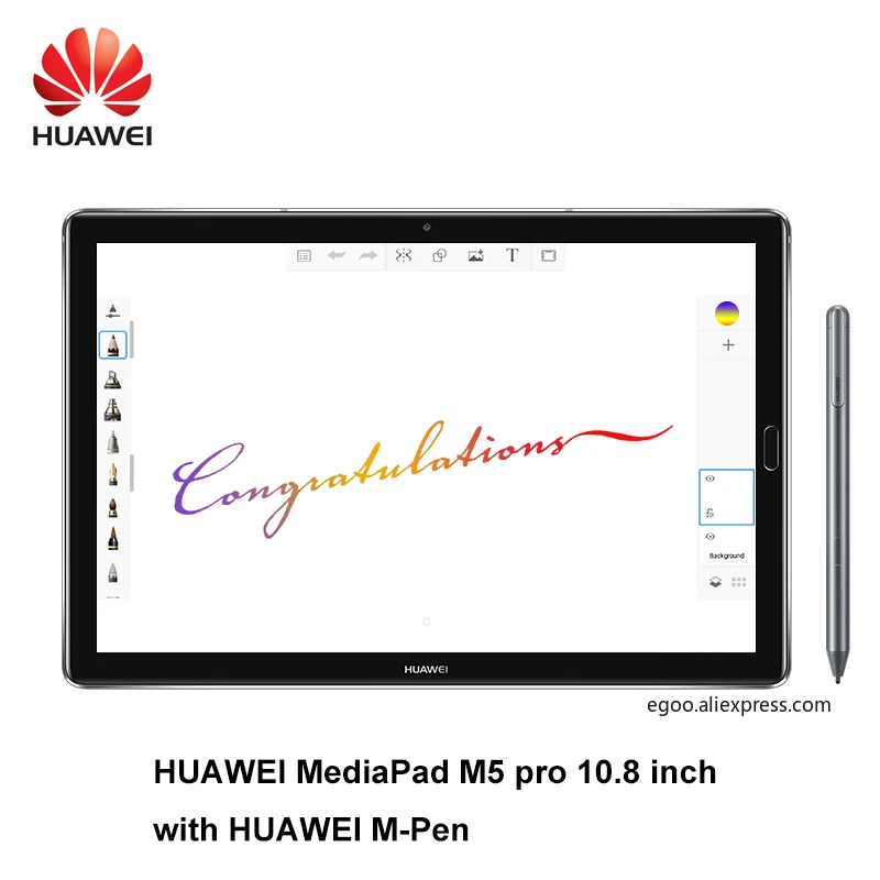 Huawei MediaPad M5 pro 10 8 дюйма восемь ядер 4 Гб ОЗУ 64 ПЗУ Wi Fi/LTE Android 0 2K IPS 2560x1600 сканер
