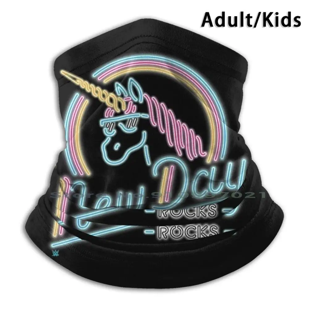 W.w.e. Новый день неоновый шарф Единорог маска шеи теплые уход за кожей лица