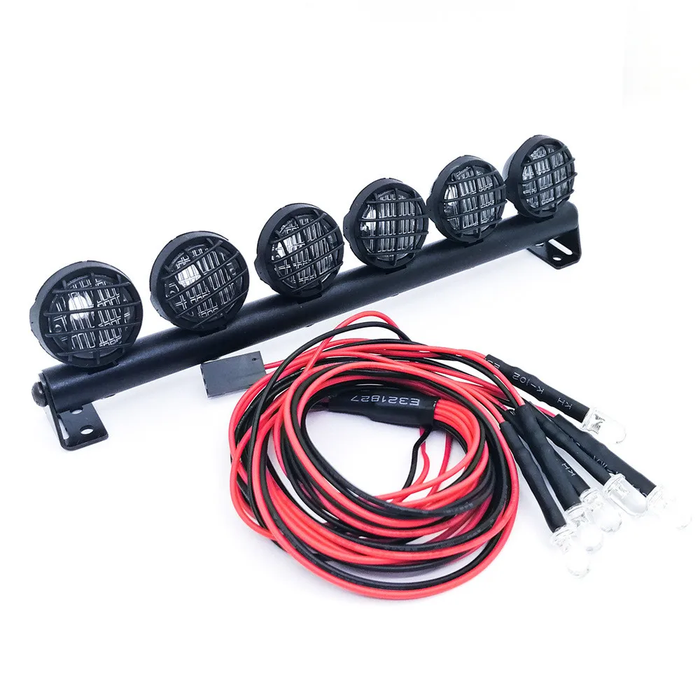 Metal Roof DIY LED Light Spotlight For 1/10 RC Car TRX4 SCX 10 Decor для автомобиля блок питания tools 2021 Hot Sale