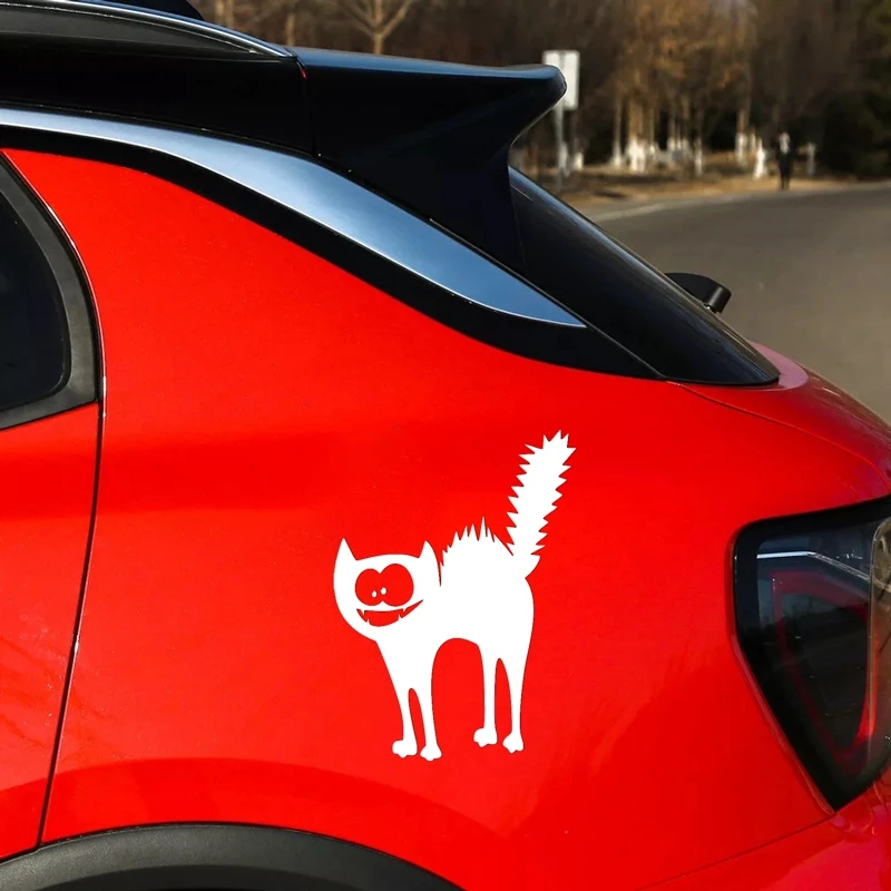 

30408# Kitty cat car sticker car decal waterproof stickers on car truck bumper rear window vinyl die cut no bg