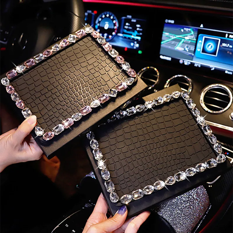 

Universal Diamond Fashion Car Center Console Anti Slip Pad Instrument High Temperature Resistant Mobile Phone Anti-skid Mat