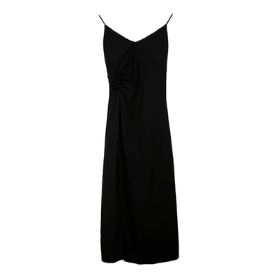 

Sexy V-Neck Suspender Dress Female Long Section 2021 Summer New Style Is Thin Temperament Base With A Little Black Dresses F19