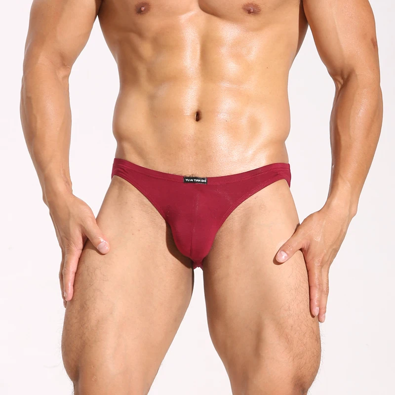 Мужское сексуальное нижнее белье из модала мягкие мужские трусы с низкой