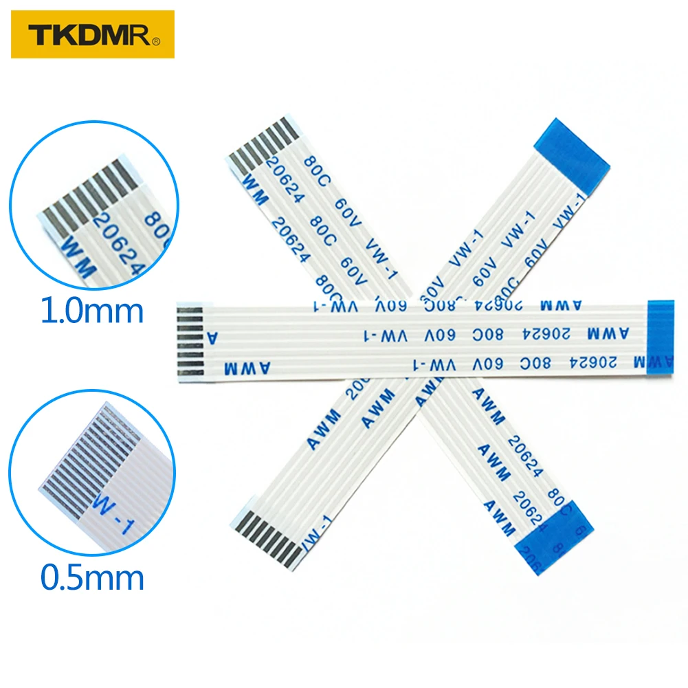 Плоский гибкий кабель TKDMR FFC FPC LCD AWM 20624 80C 60 в аналогичный 1 мм 4 контактный разъем 50