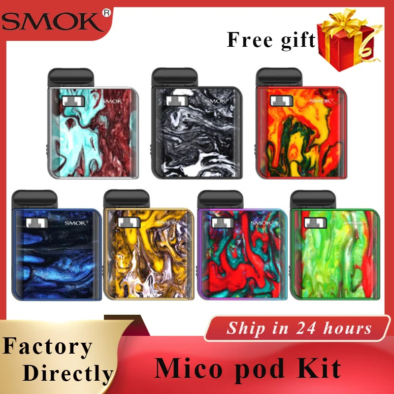В наличии набор SMOK Mico электронная сигарета pod vape kit 700 мАч встроенный аккумулятор 1