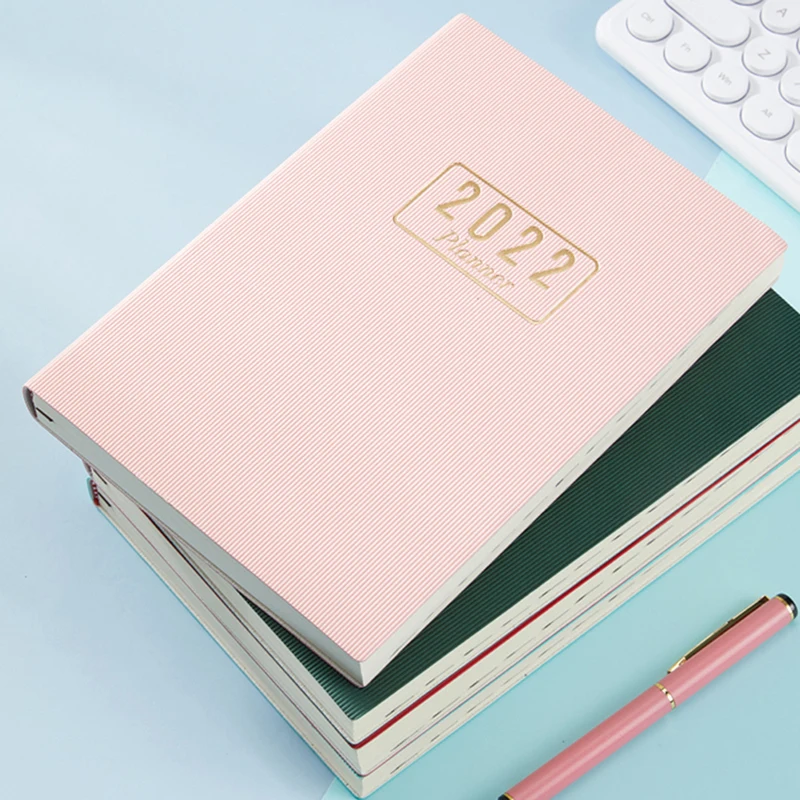 

1pc A5 Planner Agenda Notebook Weekly Goals Habit Schedules 2022 Diary Notebook