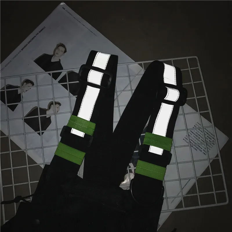 Модная винтажная Мужская нагрудная сумка нейлон черный жилет хип хоп Уличная