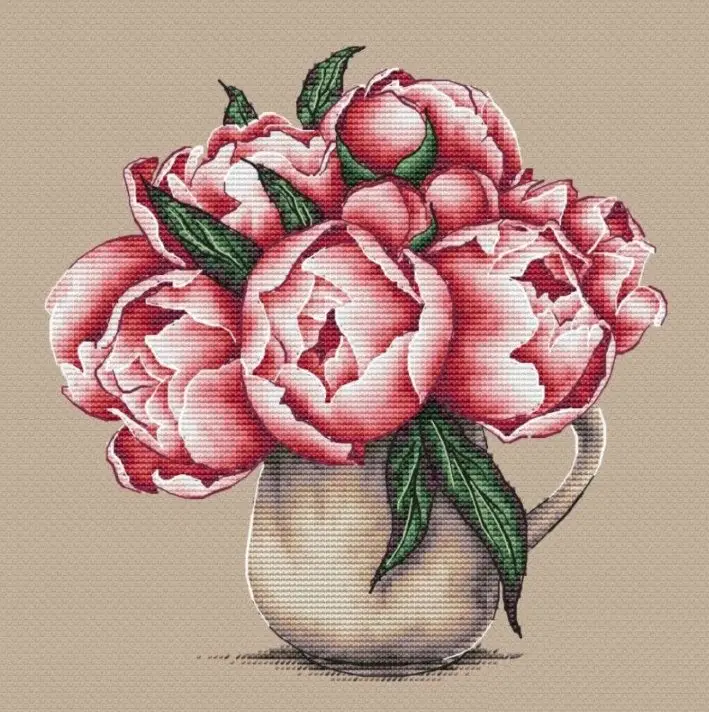 

Spring Mood Cross Stitch Ecological Cotton Thread Embroidery Home Decoration Hanging Painting Gift