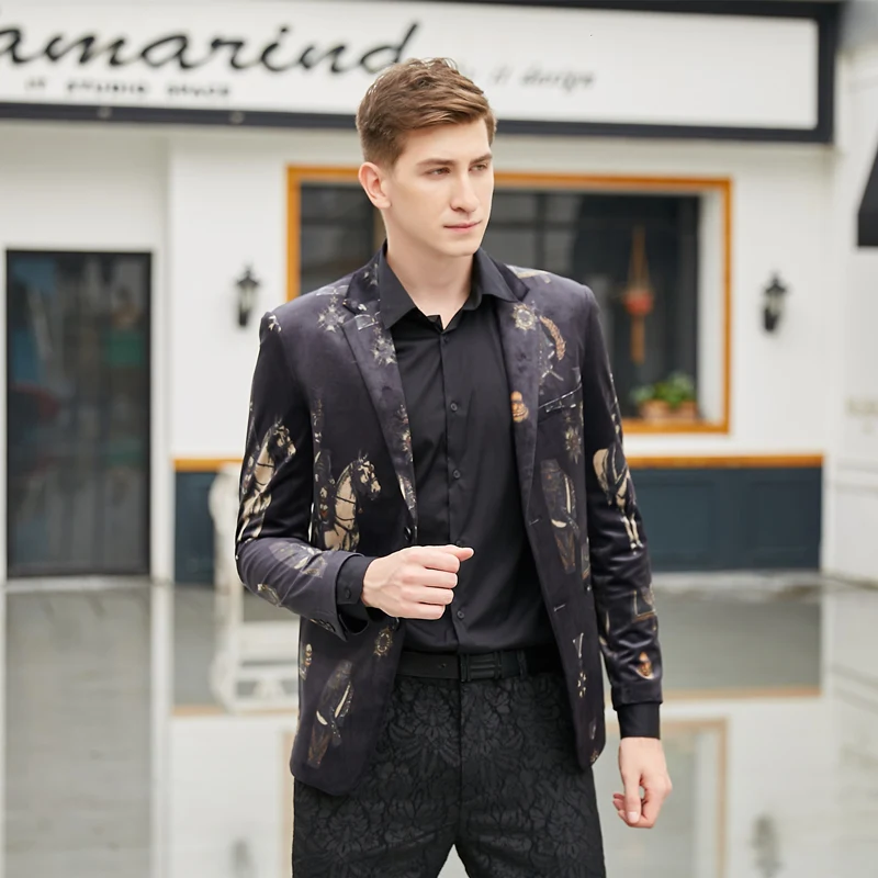 Rsfocus бархатные мужские пиджаки В рыцарском стиле одежда с рисунком в виде лошадки