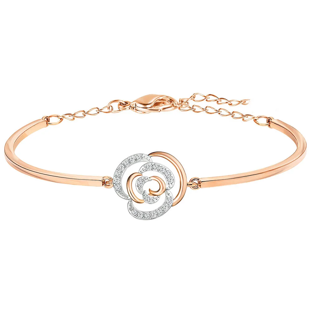 

SWA Exquisite New Cute Bracelet Rose Gold Personality Flower Lady Send Girlfriend Anniversary Love Jewelry Gift