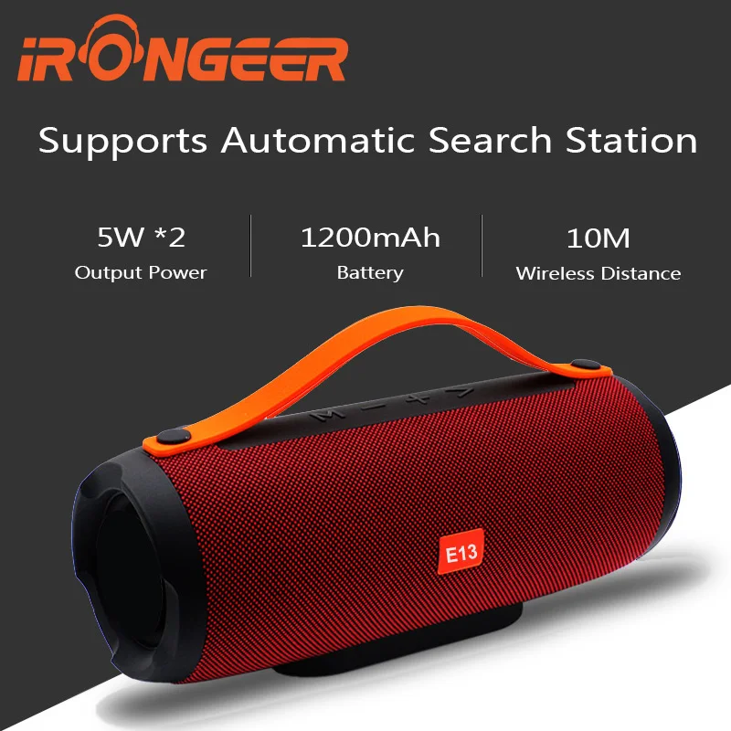 Портативная мини Колонка E13 с Bluetooth стереоколонка для телефона FM радио музыки