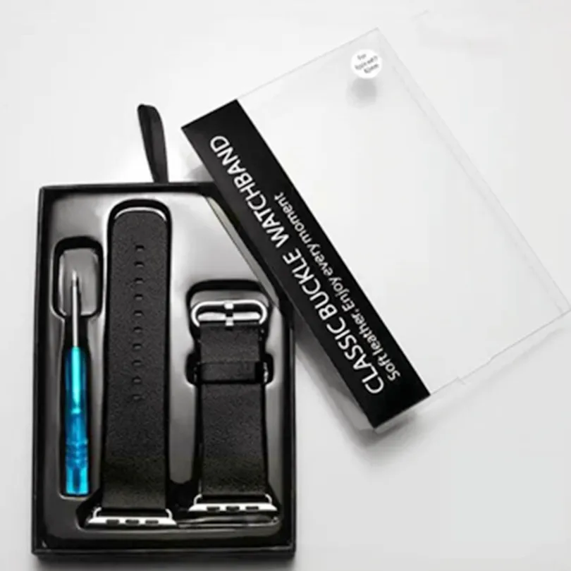 Новый Классический ремешок из натуральной кожи + инструмент для Apple Watch 42 мм