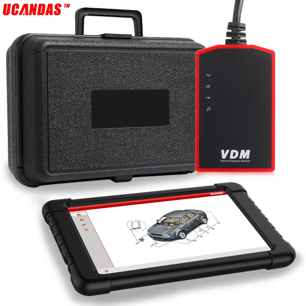 UCANDAS ВДМ OBD2 сканер Профессиональный бесплатное обновление с разноцветными