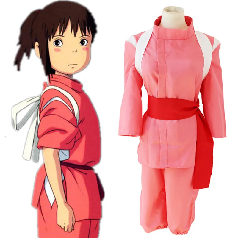 Аниме Унесенные призраками Косплэй костюмы Takino Тихиро показать костюм Kamikakushi