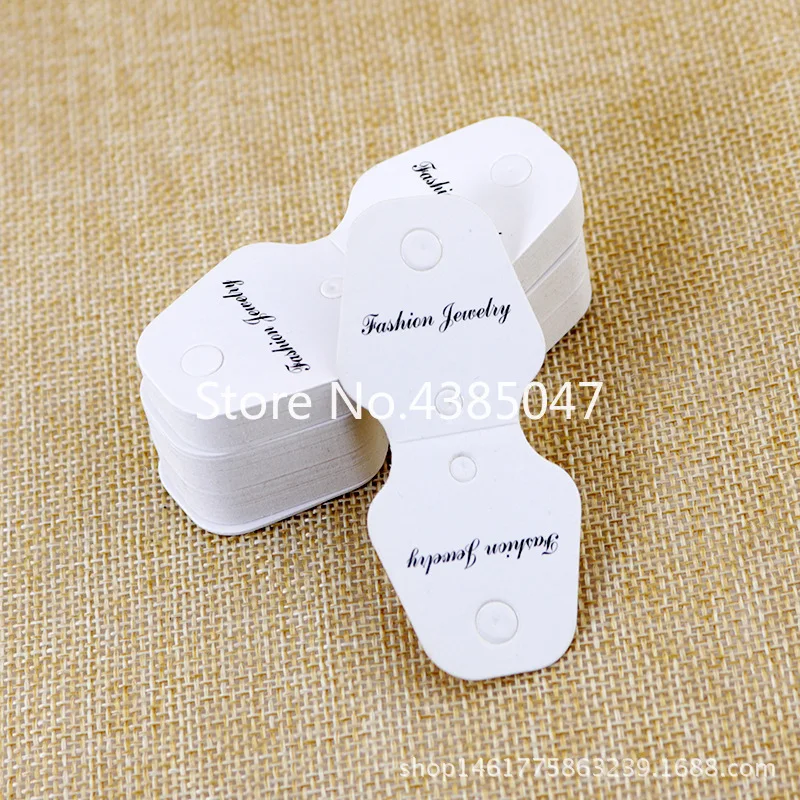 100 шт./лот прямоугольные бумажные серьги в форме кошки OPP сумка витрина ювелирная