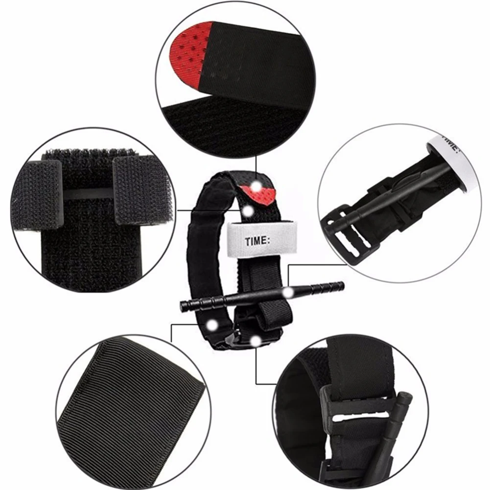 

Emergency Buckle Belts Outdoor Tourniquet First Aid Emergency Strap Quick Stop Travelling Easy Carrying Portable Parts