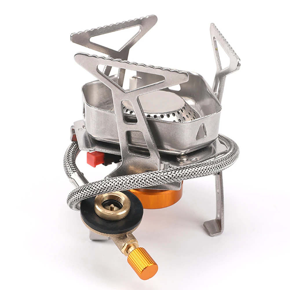 

Wind Proof Outdoor Gas Burner Camping Stove Lighter Tourist Equipment Kitchen Cylinder Propane Grill Outdoor Windproof Stove