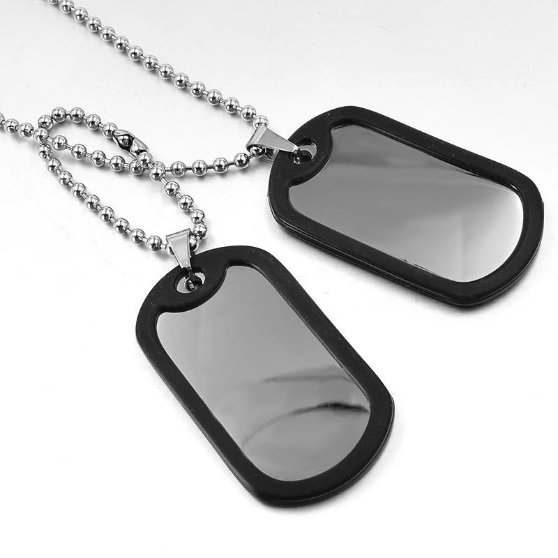 Мужская подвеска CHIMDOU из нержавеющей стали с гладкой металлической вставкой |