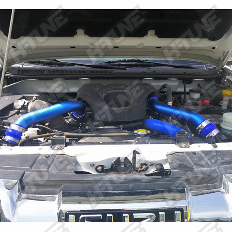 Набор для труб с турбо дизельным ИНТЕРКУЛЕРОМ 2 5 дюйма D max 3 0l 4JJ1 2012 + H TUNE|silicone hose