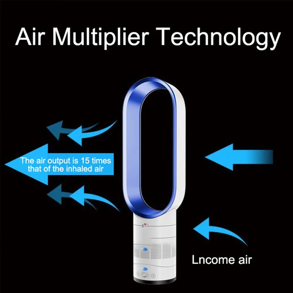 Бесшумный беслопастной вентилятор CAHOT домашний циркуляционный с вращающейся