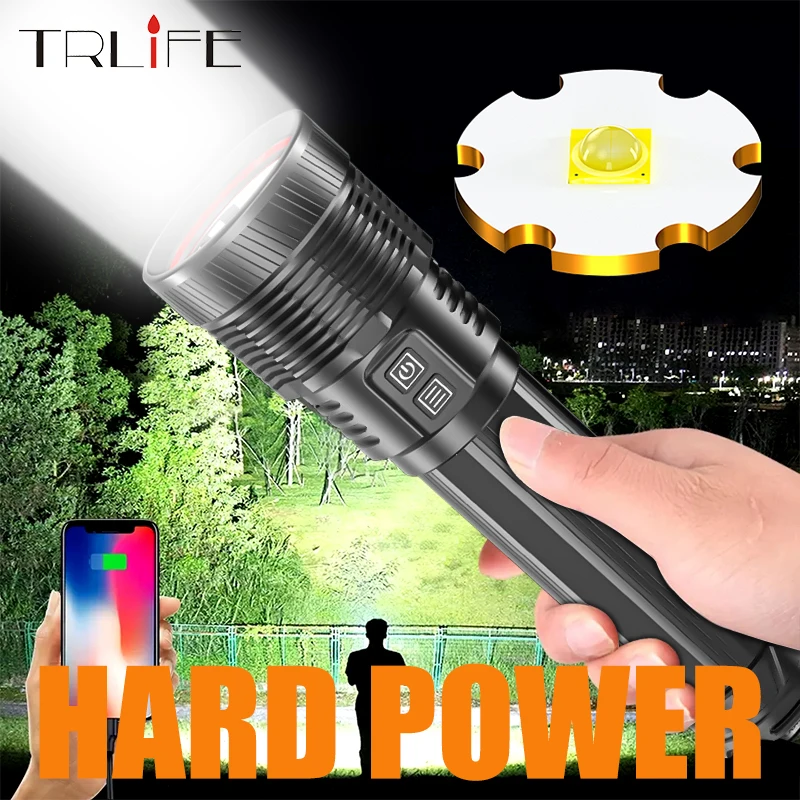 20800MAH XHP70 Most Powerful LED Flashlight 26650 or 18650 Battery USB Recharge Hard Torch IPX-6 Waterproof Tactical Camping Lam