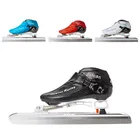 CITYRUN Ледовые коньки обувь сапоги на молнии перемещение Ice Blade Катание на коньках 380 мм 410 мм 430 мм 62 нож HRC трек клен Скорость гонки