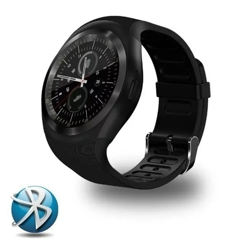 Смарт часы Y1 с Bluetooth мужские светодиодные фитнес цифровые наручные для телефона