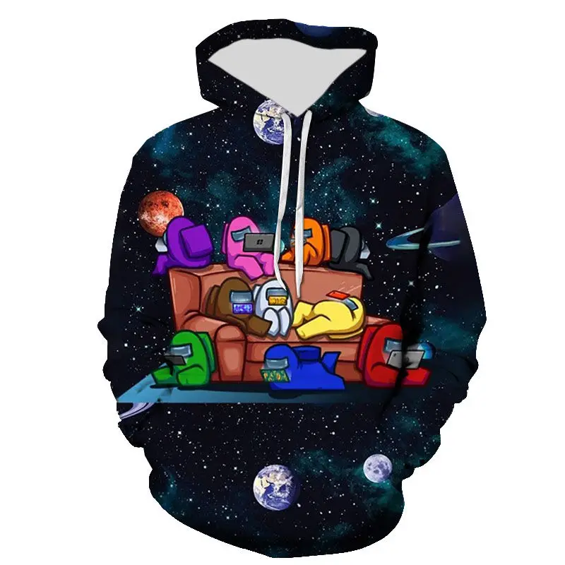 

3D Printed Cool Among Us Hoodies Fashion Men Women Children Sweatshirts Streetwear Long Sleeve Boy Girl Kids Casual Jacket