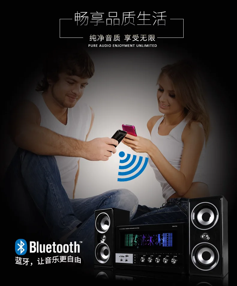 Прямая продажа от производителя Bluetooth динамик Караоке ТВ деревянный домашний