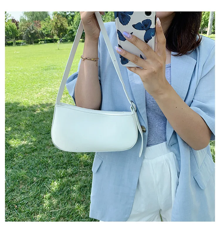 

2020 New Female Handbags Pattern Shoulder Bags for Women Bag Hand Bag Fashion Leather Baguette Shape Handbag PU Crossbody Bags