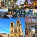 5D алмазная живопись сделай сам, здание города, Полный алмаз, ручная работа, модель, украшение для дома, гостиной, подарок