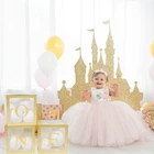 Пациент на 1-й День рождения украшения Один картонная коробка мальчик девочка ребенок крещение для душа день рождения воздушный шар вечевечерние НКА Babyshower принадлежности