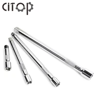 citop 14 drive hex shank socket ratchet long extension adapter wrench socket sleeve tool bent rod handle sliding bar