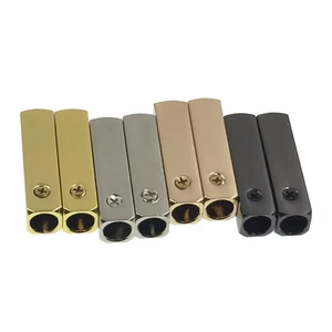 Weiou (4 шт.1 комплект) DIY Роскошный винтовой металлический Aglet запасные шнурки для обуви металлический цвет золотистый Серебристый металлический наконечник для кроссовок