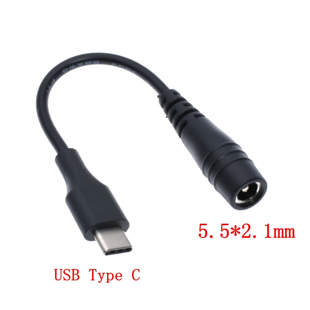 Dc5 5 x 2 1 мм гнездо типа C USB 3 штекер Micro usb папа DC адаптер питания Тип c 10 см * |