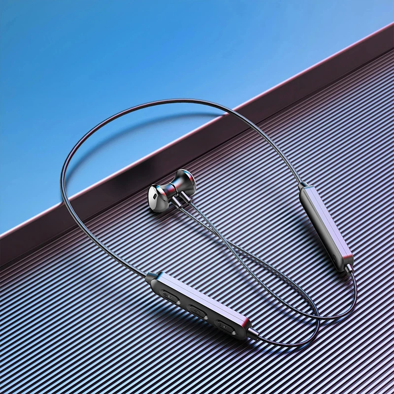 

BT95 Hanging Neck Bluetooth 5.0 Wireless Sports Headset Ear Headset Bluetooth Headphones Earbuds Earphone With Mic For Cellphone