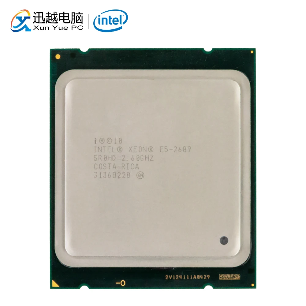 Настольный процессор Intel Xeon Φ 2689 Восьмиядерный 2 6 ГГц 20 МБ L3 Cache LGA 2011 серверный