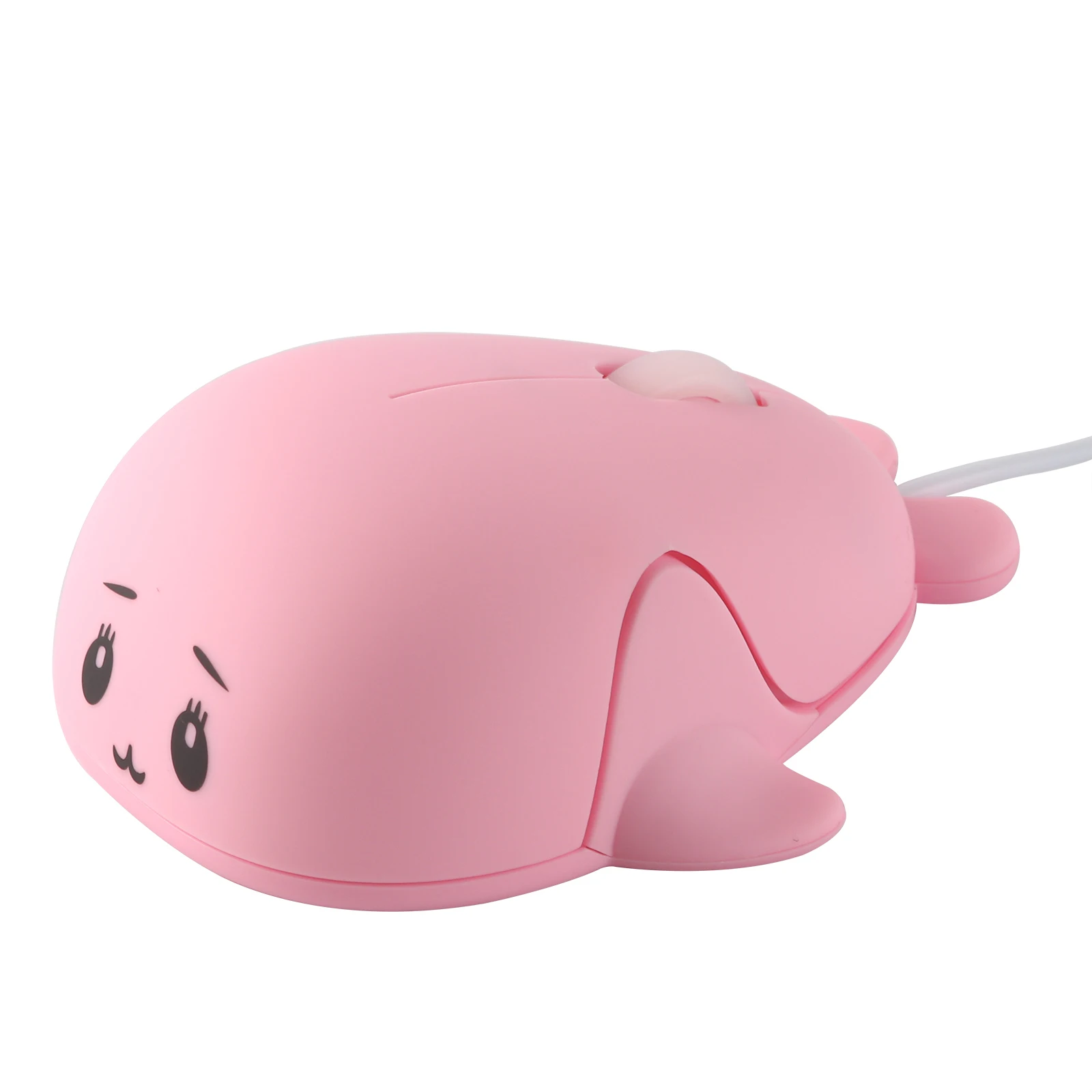 

Mini Wired Mouse Cute Dolphin Design Ergonomic Mause 1600 DPI Optical USB Pink Creative Girl Gift Portable Mice For PC Laptop