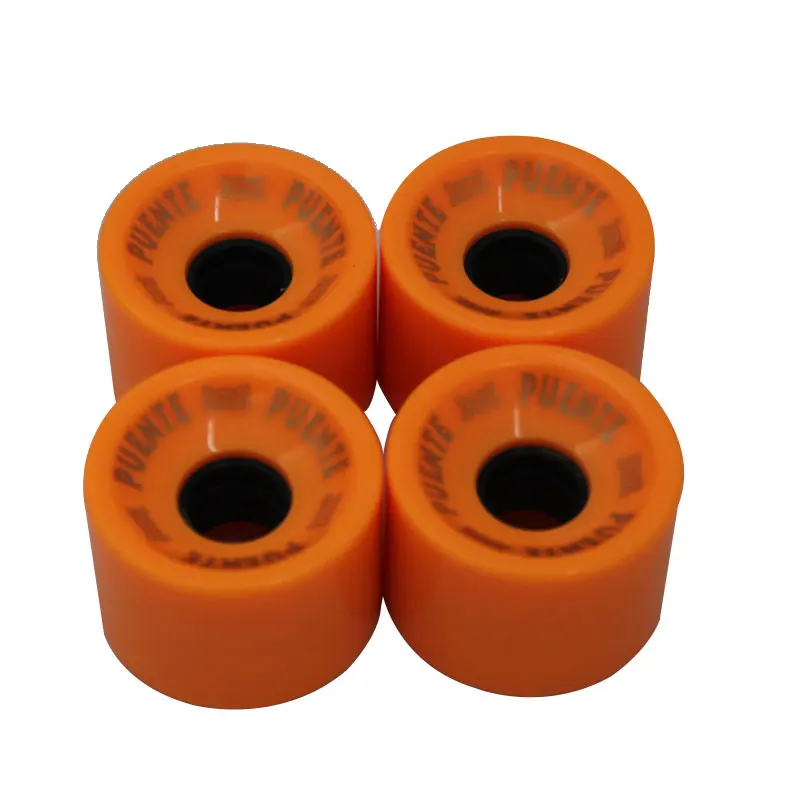 4pcs Orange 1/4 шт. креативные колеса для скейтборда, подшипники из эластичного полиуретана, износостойкие гибкие и прочные 70x51 колеса для скейтборда - Цвет: 4pcs Orange