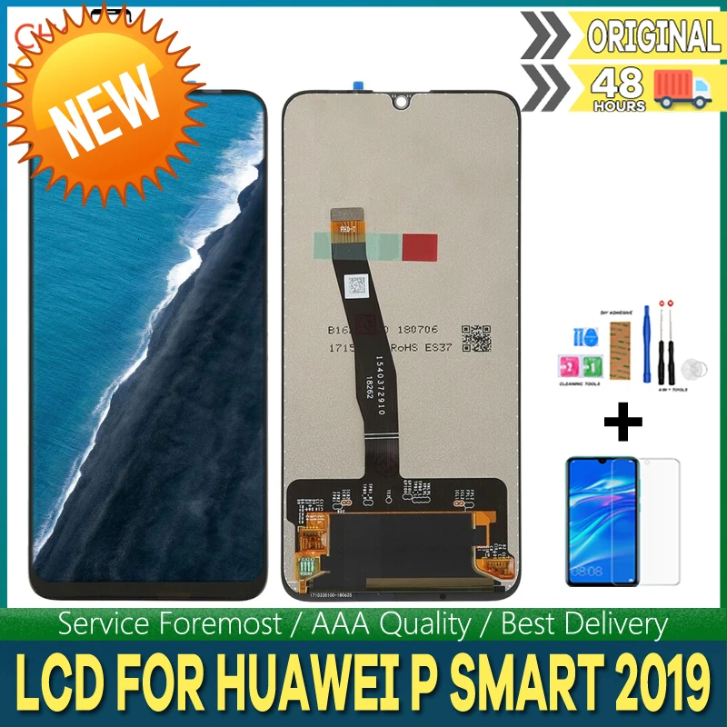 6 21 &quotОригинальный ЖК дисплей для Huawei P Smart 2019 POT LX1 L21 LX3 10 сенсорный экран
