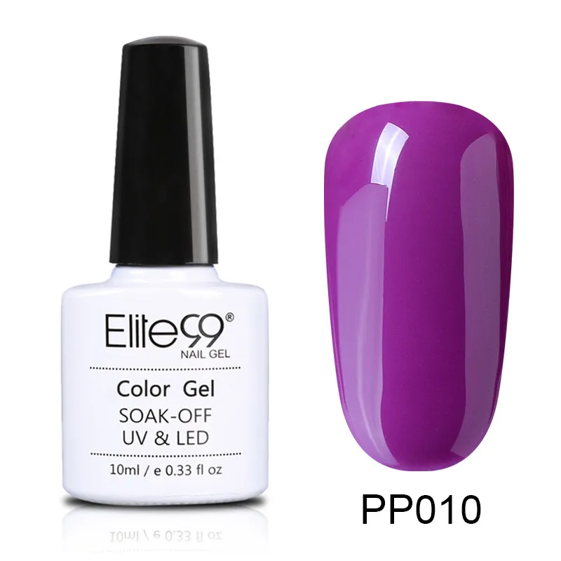 PP010 Elite99 лак для ногтей винно-Красного цвета серия Гель лак для ногтей отмачиваемый матовый эффект УФ гель Гибридный лак Полупостоянный маникюр - Цвет: PP010