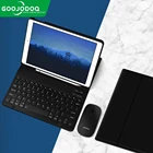 Чехол с клавиатурой и мышью для iPad 7 поколения, iPad 10,2 Pro 11 Air 3 4 10,9 Pro 10,5 Air2 9.7, чехол с держателем для карандашей
