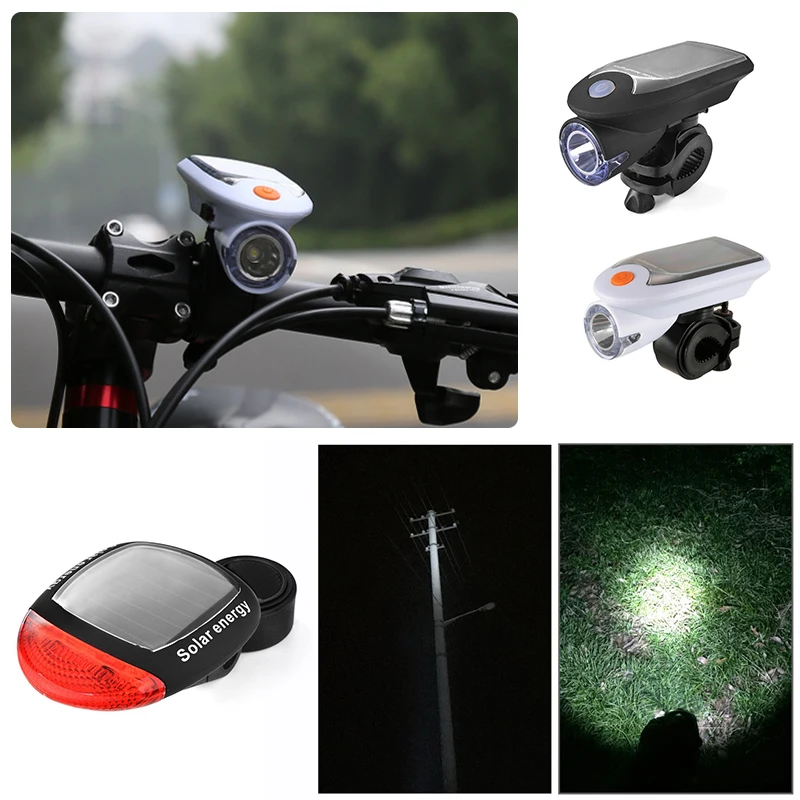 Велосипедный передний светильник Smart Solar USB Перезаряжаемый велосипедный для MTB