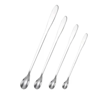 new arrive long handle mixing spoon high quality stainless steel cocktail spoon coffee accessories coffee spoon teaspoon