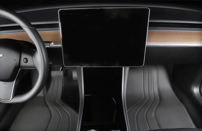 LUCKEASY для Tesla модель 3- автомобиль из микрофибры носить все включено коврики 3 шт./компл